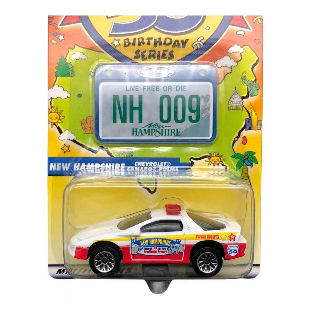 Matchbox‎ Across America 50th New Hampshire Police Chevrolet Chevy Camaro 1/63